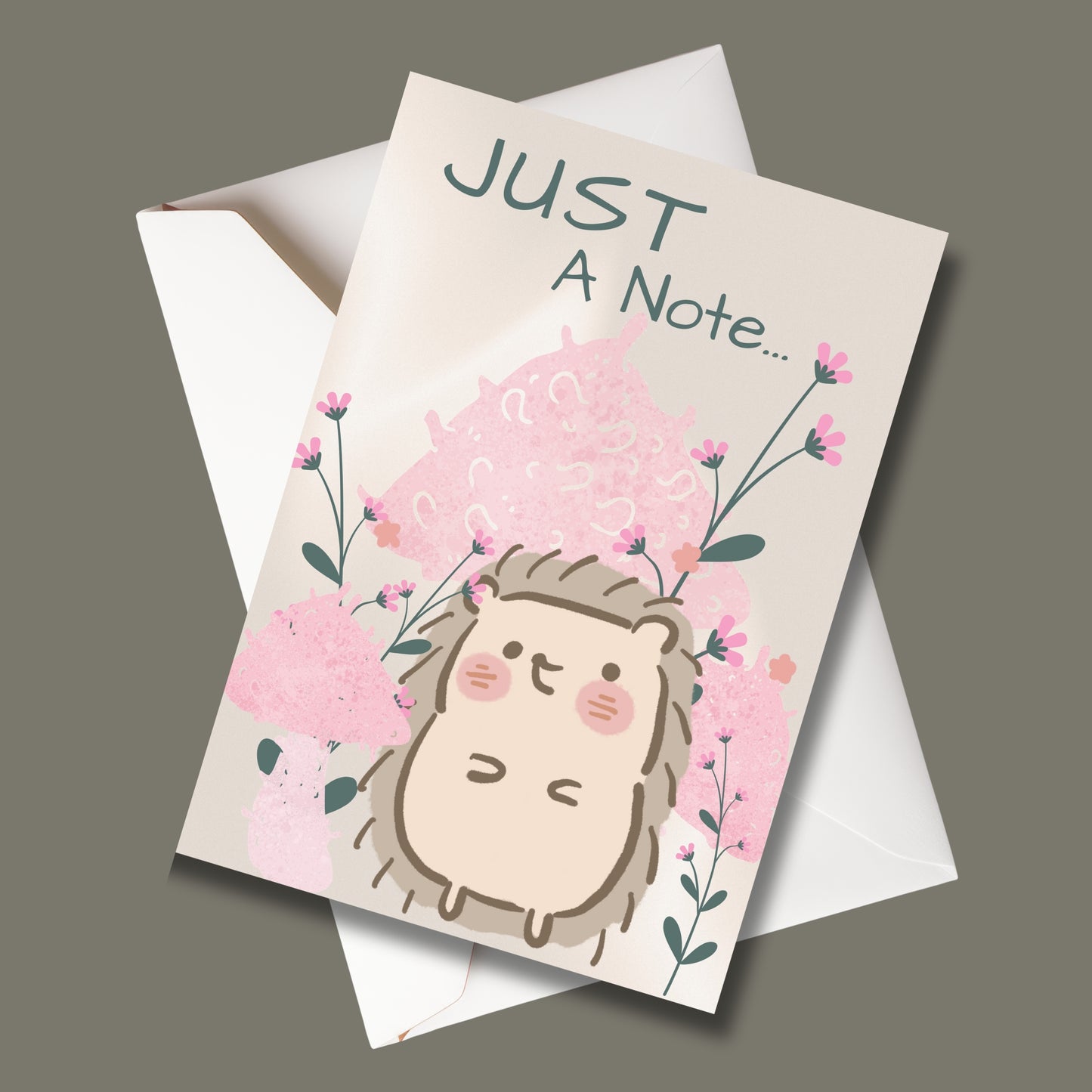 Just A Note 7X5 Inch Note Card Download Printable Stationary